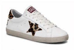 Golden Goose Ball Star White Leopard Star