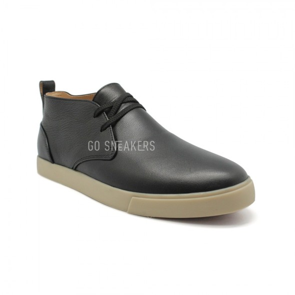 Мужские ботинки Loro Piana Freetime Lace Up Sneakers Black Leather