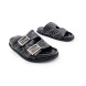 Мужские шлепки Fendi Flip-flops Double Black
