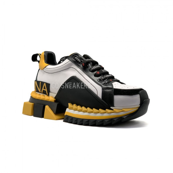 Женские кроссовки Dolce &amp;amp; Gabbana Super King Yellow