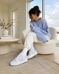 Nike Wmns Dunk Low Photon Dust Armory Blue