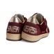 Женские кеды Golden Goose Ball Star Velvet Ruby Red with Silver Star and Heel Tab