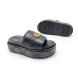 Женские шлепки Gucci Flip-flops Platform Double G Black