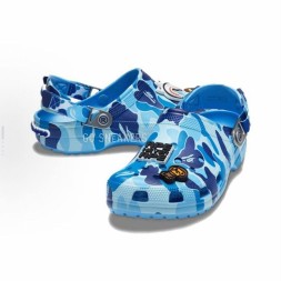 Crocs Classic Clog A Bathing Ape Camo Blue