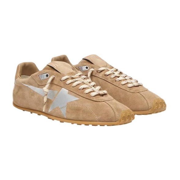 Женские кеды Golden Goose Marathon Speed with Tobacco Suede Upper and Silver Star
