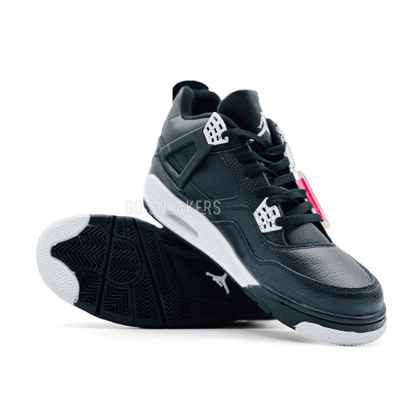 Унисекс кроссовки Nike Air Jordan Retro 4 Leather Black
