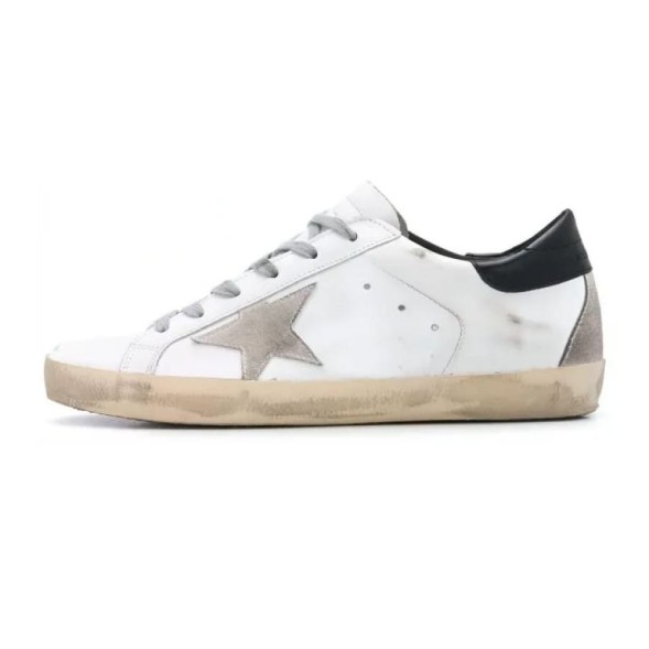 Женские кеды Golden Goose Superstar Black Heel Tab and Metal Stud Lettering