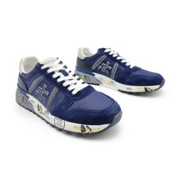 Premiata 483 Textile/Suede Navy/Grey