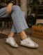 Женские кеды Golden Goose Superstar Bordeaux Silver Glitter