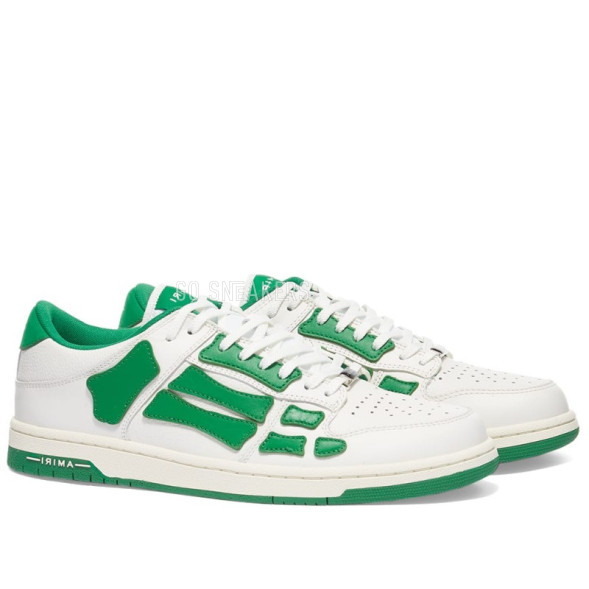Унисекс кроссовки Amiri Skel Top Low White Green