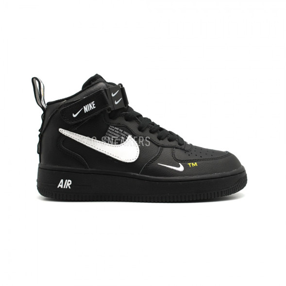 Мужские кроссовки Nike Air Force 1 Mid SE Premium Black