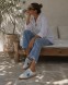 Женские сабо Golden Goose Ball Star Sabot in White Nappa with Blue Crystal Star