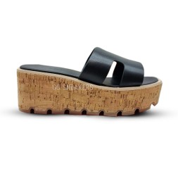 Hermes Flip-flops Wood Black