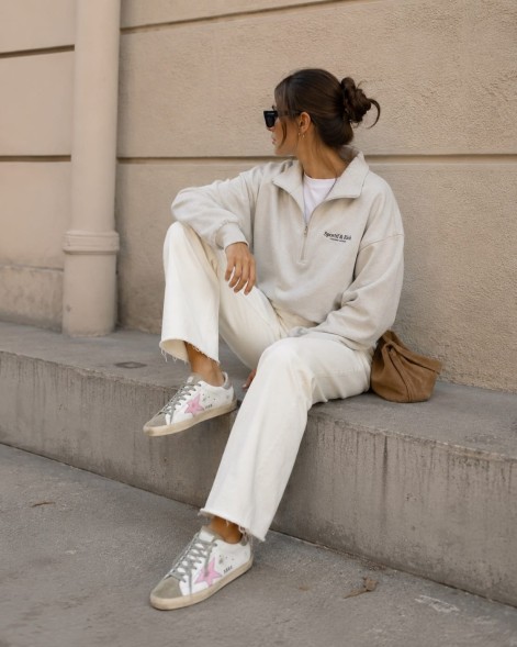 Женские кеды Golden Goose Superstar White Ice Orchid Pink