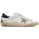 Женские кеды Golden Goose Superstar White Night Blue