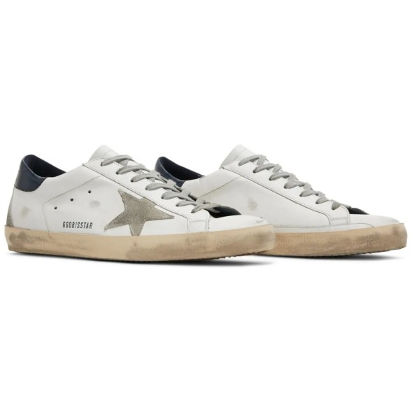 Женские кеды Golden Goose Superstar White Night Blue