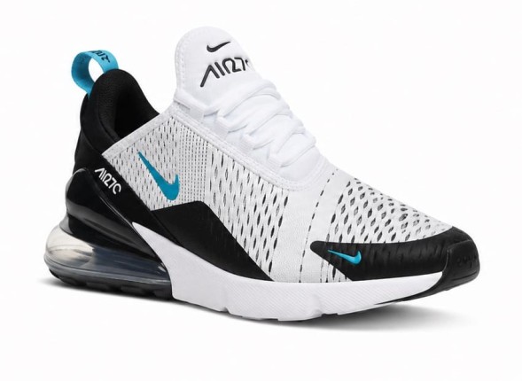 Унисекс кроссовки Nike Air Max 270 Black White Turquoise