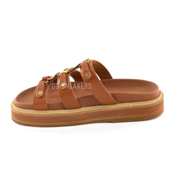 Женские шлепки Celine Spanking Brown