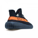 Женские кроссовки Adidas YEEZY 350 SPLY Black-Orange