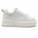 Женские кроссовки Chanel Platform Sneakers Leather White