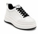 Женские кроссовки  Chanel Platform Sneakers Leather White/Black