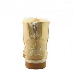 Mini Zip Metallic Soft Gold