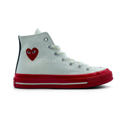 Converse X Comme Des Garcons Play White